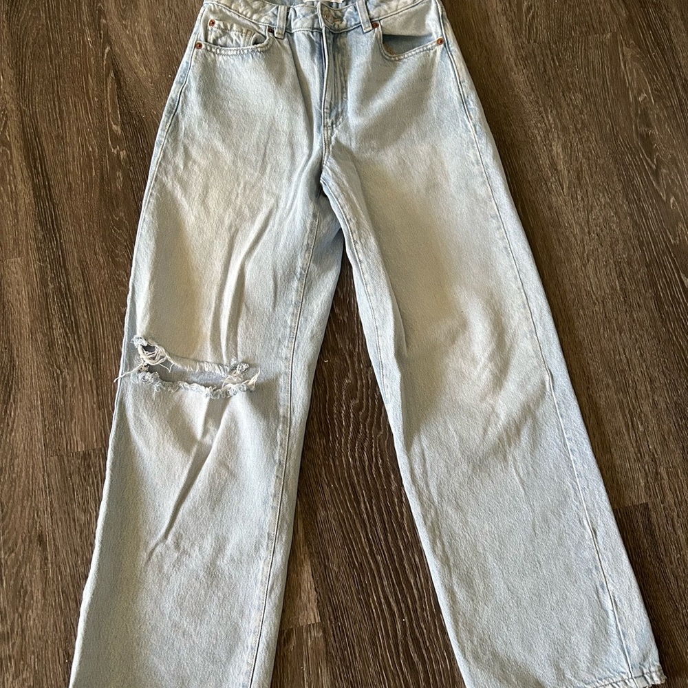 Garage Light Blue Wide Leg Jeans